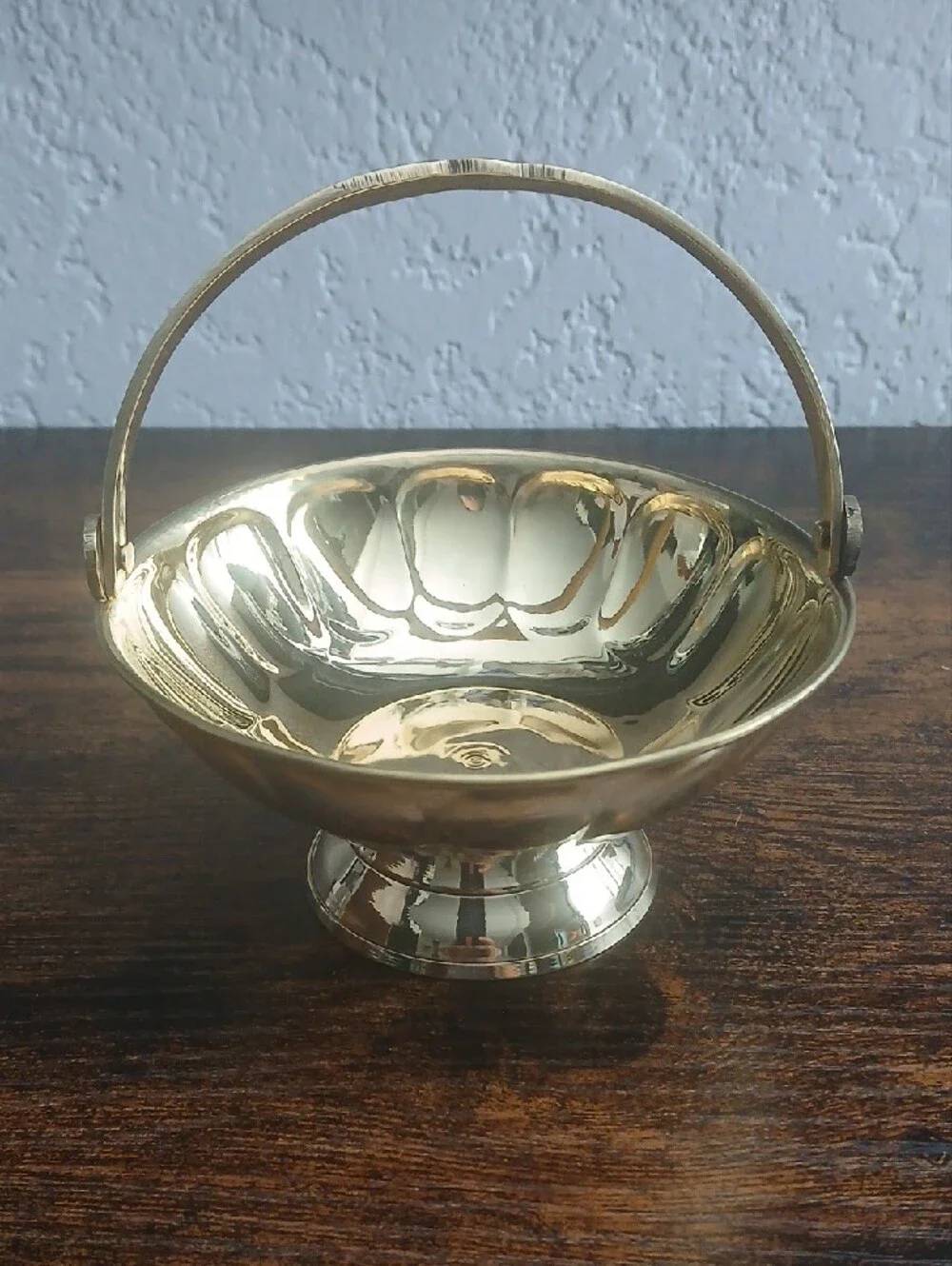 NIB Solid Brass Bowl with Handle